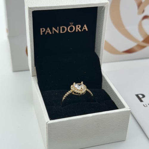 خاتم باندورا فضي-ذهبي