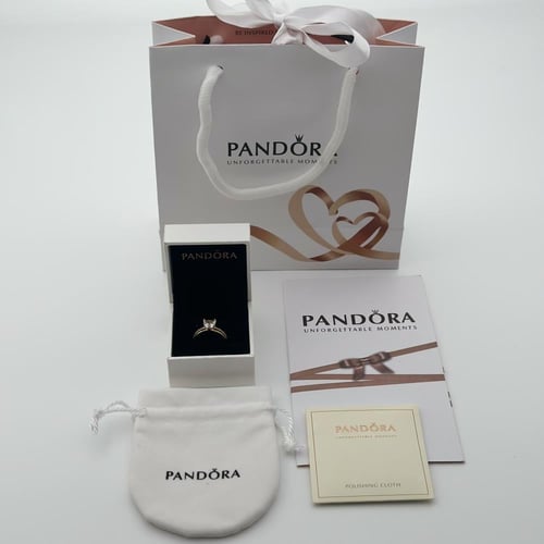 خاتم باندورا فضي-ذهبي