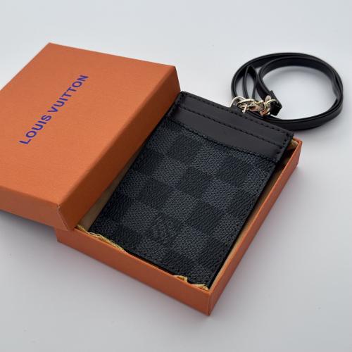 حامل بطاقات عمل لويس فيتون اسود 2