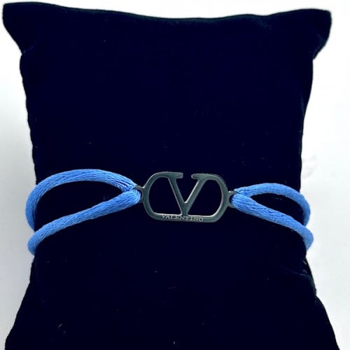 سوارة فالنتينو فضي سماوي