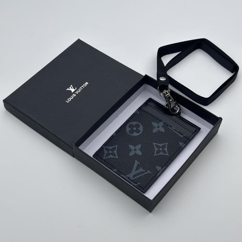 حامل بطاقات عمل لويس فيتون اسود 1