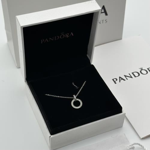 سلسال باندورا دائري فضي