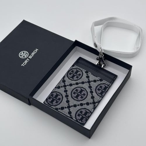 حامل بطاقات عمل توري بورش رصاصي واسود