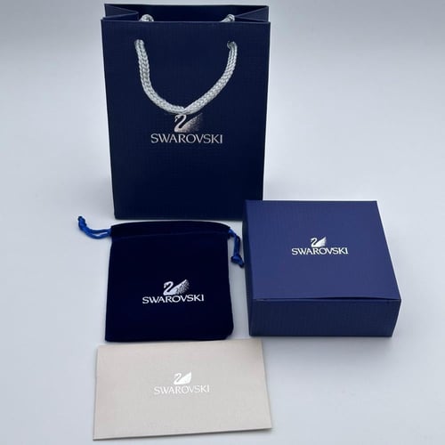 سلسال سوارفسكي ستيل توين فضي واسود