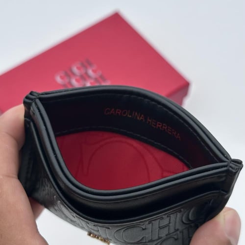 محفظة كارولينا هيريرا CH اسود سادة