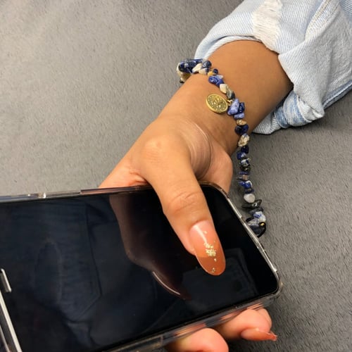 تعليقة جوال ازرق