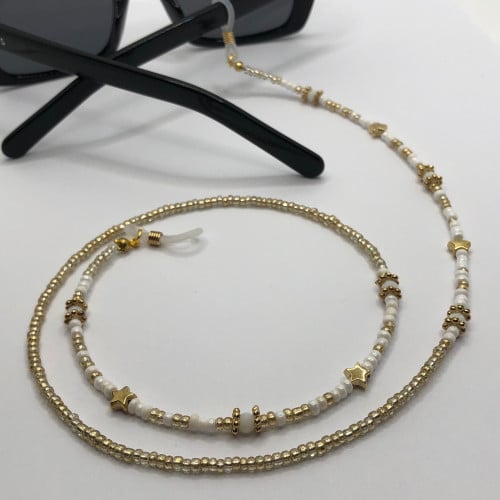 سلسال نظارات ذهبي