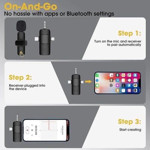 ميكروفون لاسلكي صغير للبث المباشر