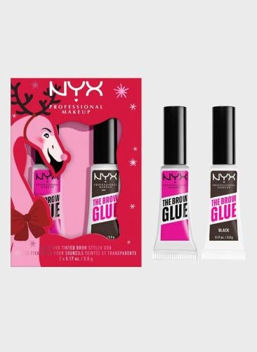 NYX بروفشنال مجموعة جل مصفف للحواجب شفاف و اسود