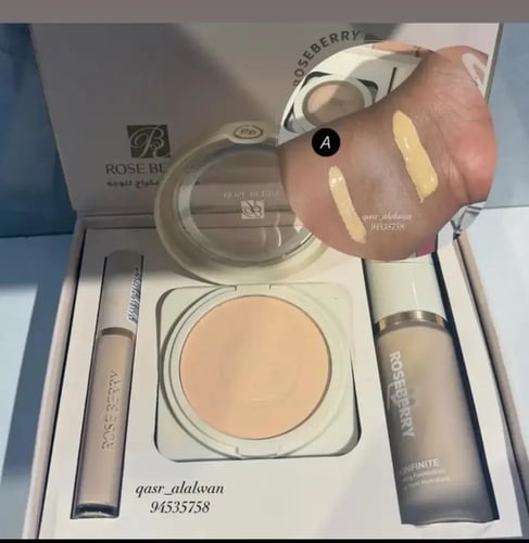 وكس روز بيري٣ ف١ كونسيلر+ فاونديشن+ بودره