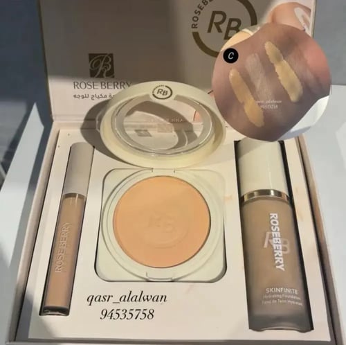 وكس روز بيري٣ ف١ كونسيلر+ فاونديشن+ بودره