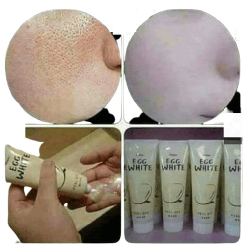 قناع بياض البيض للتقشير وتنظيف البشرة بعمق 85 جرام...