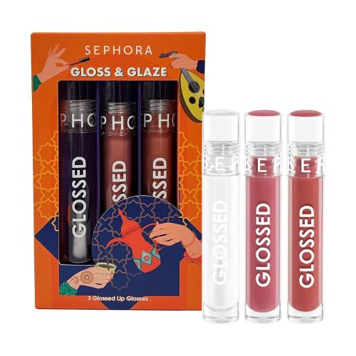 سيفورا طقم جلوس اند جليز ملمع شفاه 3 قطع