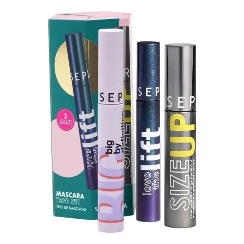 مجموعة سيفورا ماسكارا تريو 3 قطع بالحجم الكامل