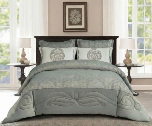 مفرش سرير شتوي كانون فلانيل مخملي محفور مزدوج 6 قط...