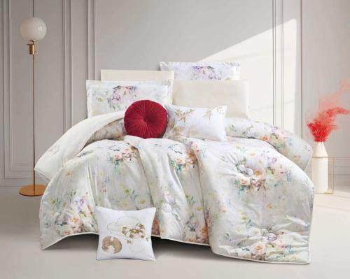 مفرش سرير صيفي فيروز : وجهين مزدوج 9 قطع - سكري مش...