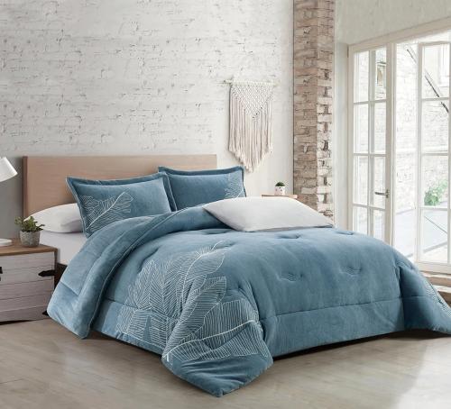 مفرش راون كانون شتوي فلانيل جاكارد مزدوج 6 قطع