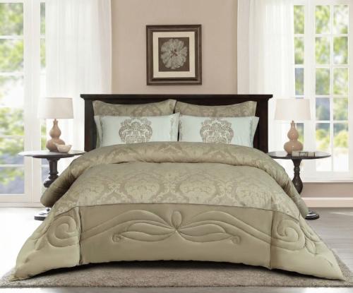 مفرش شتوي كانون فلانيل مخملي محفور مزدوج 6 قطع - ب...