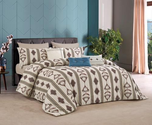 مفرش تيران صيفي طقم مزدوج 9 قطع أناقة من أول نظرة