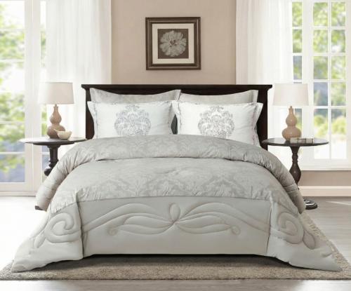 مفرش سرير شتوي كانون فلانيل مخملي محفور مزدوج 6 قط...