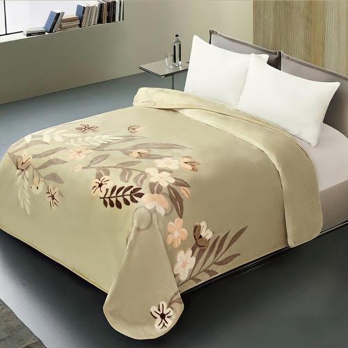 بطانية شتوي كانون بيج غامق مشجر 4.2 كجم مزدوج