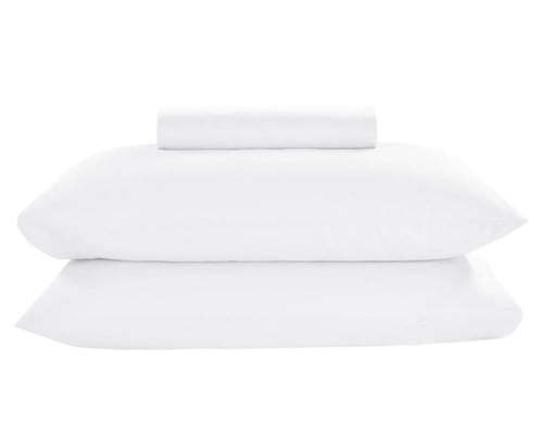 طقم شرشف صيفي قطن 100% كانون مطاط مزدوج 3 قطع -ابي...