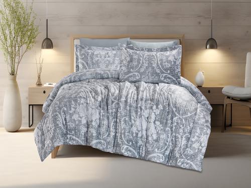 لحاف شتوي كانون مخمل فلانيل كينغ مزدوج طقم 6 قطع -...