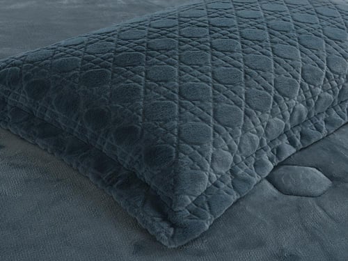 مفرش سرير شتوي كانون فلانيل مخمل طقم مزدوج 6 قطع -...