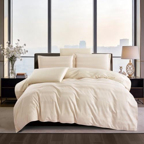 مفرش فندقي شيراتون قطن حشوة متحركة مفرد ونص 5 قطع...