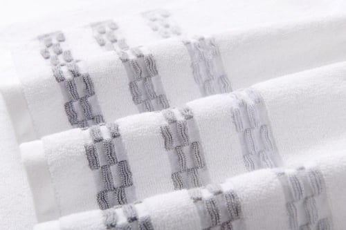 منشفة استحمام كانون قطن 100% فائقة النعومة -أبيض