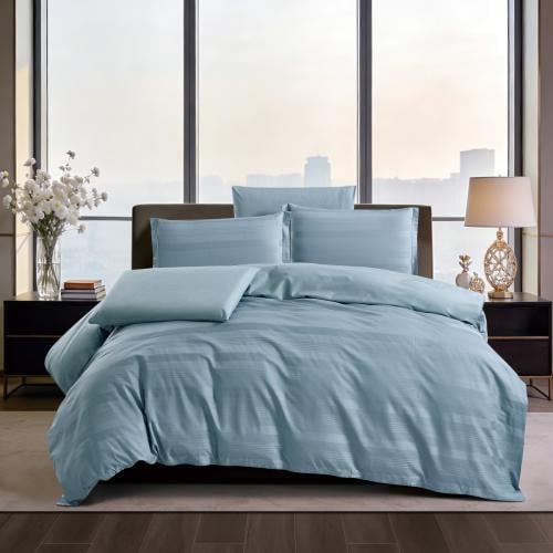 مفرش سرير فندقي شيراتون قطن مزدوج 7 قطع حشوة متحرك...