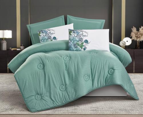 مفرش سرير صيفي راديسون مقاس مزدوج 6 قطع - اخضر