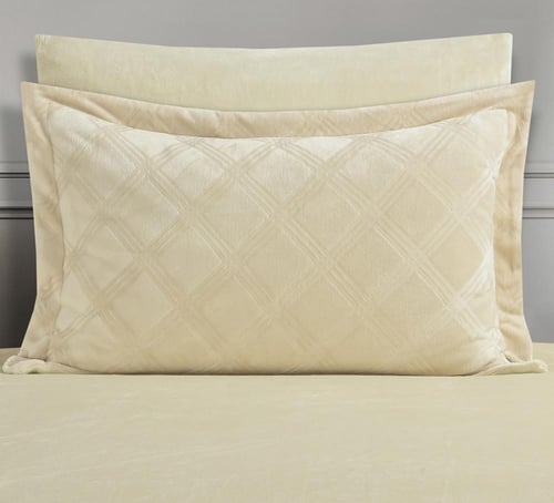 مفرش شتوي فلانيل محفور مربعات كانون مزدوج 7 قطع سك...