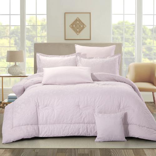 مفرش سرير صيفي كانون جاكار قطن 100% مزدوج 7 قطع -...