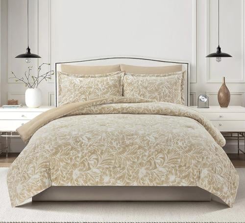 مفرش شتوي كانون فلانيل مفرد ونص 4 قطع جملي بيجي