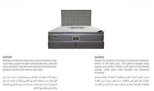 مرتبة سرير بريمو كانون مقاس 120x200+30 سم"تفصيل"