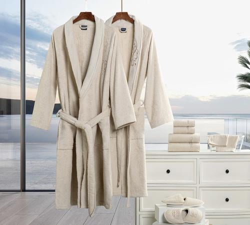 طقم ارواب ومناشف حمام 12 قطعة قطن 100%