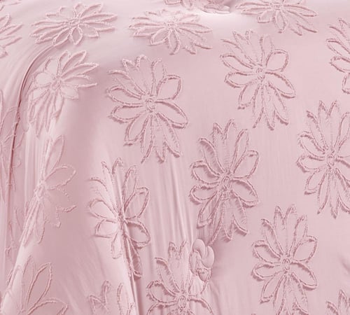 مفرش سرير صيفي مفرد ونص 4 قطع وردي - تصميم بلمسة ف...