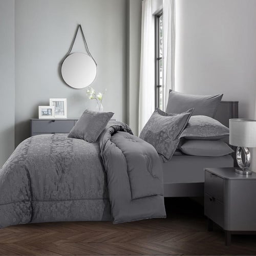 مفرش سرير صيفي كانون جاكار قطن 100% مزدوج 7 قطع -...