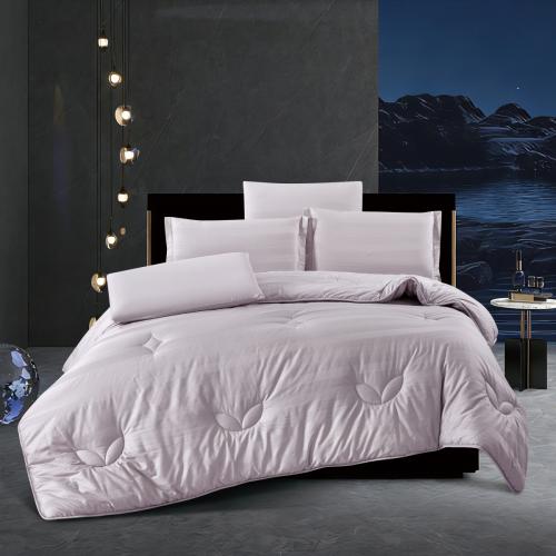 باقة الفنادق | مفرش شيراتون قطن مزدوج رمادي مع لبا...