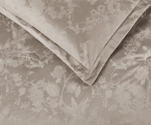 مفرش شتوي انجا فلانيل كانون مزدوج 6 قطع بيج غامق