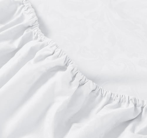 طقم شرشف سرير كانون فندقي قطن جاكار قطعتين مفرد ون...