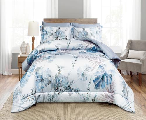 مفرش سرير صيفي دانا كانون قطن 100% مزدوج 6 قطع سما...