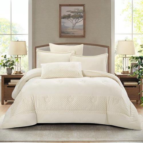 مفرش سرير شتوي كانون جاكار بورن آوت مزدوج 6 قطع سك...