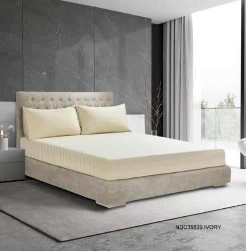 شرشف سرير فندقي كانون 3 قطع مطاط سكري