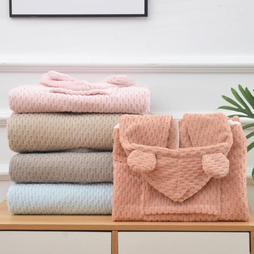 روب استحمام اطفال بونشو كورال فليس فائق الامتصاص و...