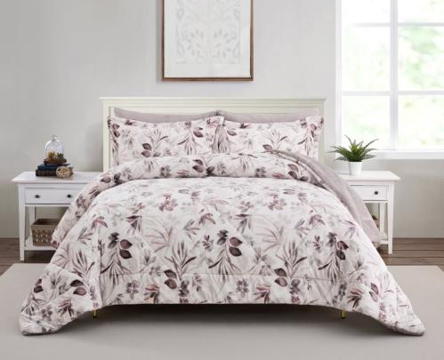 مفرش شتوي دونا فلانيل مشجر موف كانون مزدوج 6 قطع