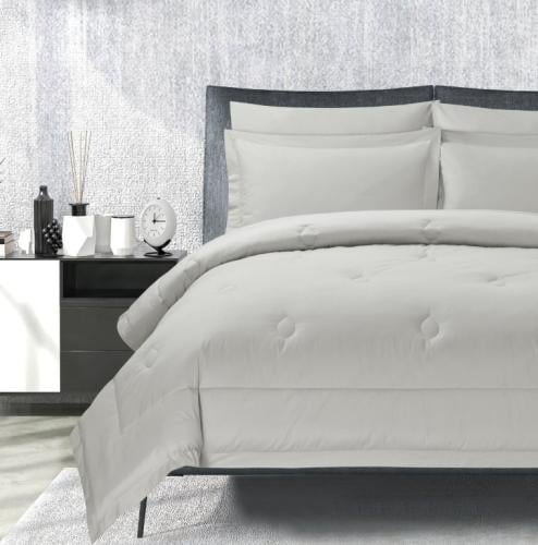 مفرش سرير صيفي قطن فندقي كانون سادة مفرد ونص 4 قطع...