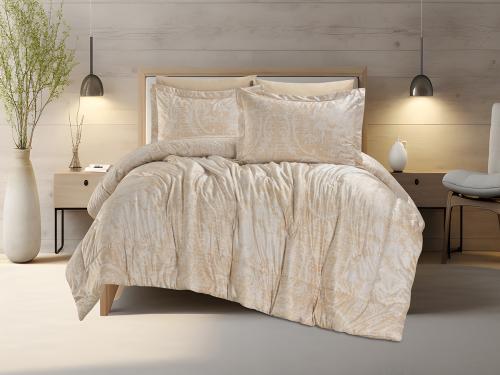 لحاف شتوي كانون مخمل فلانيل كينغ مزدوج طقم 6 قطع -...