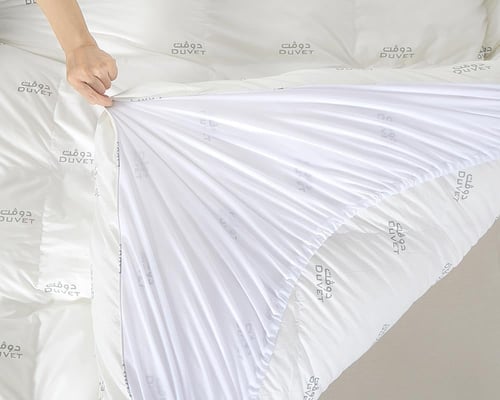 مفرش سرير فندقي موفنبيك مقاس مفرد ونص 4 قطع - تيفا...